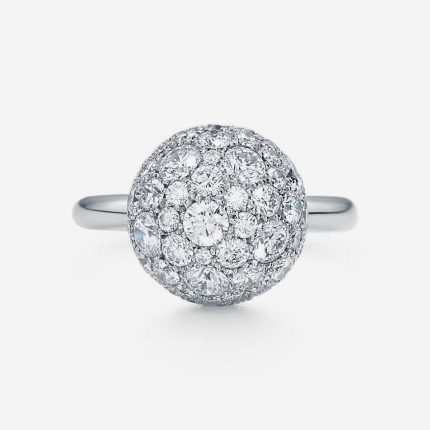 The "Starlight Pavé" Diamond Dome Ring